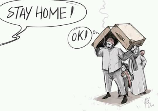 STAY HOME CARTOON